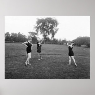 1920s Golf Fashion Poster