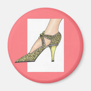 1920s High Heeled Shoe Magnet