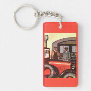 1920s Kelly Springfields tire ad - another one Key Ring