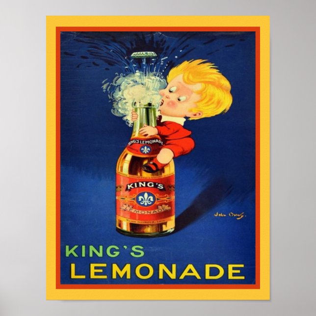 1920's King's Lemonade Poster (Front)