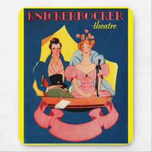 1920s Knickerbocker Theatre playbill cover Mouse Pad
