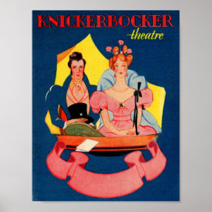 1920s Knickerbocker Theatre playbill cover Poster