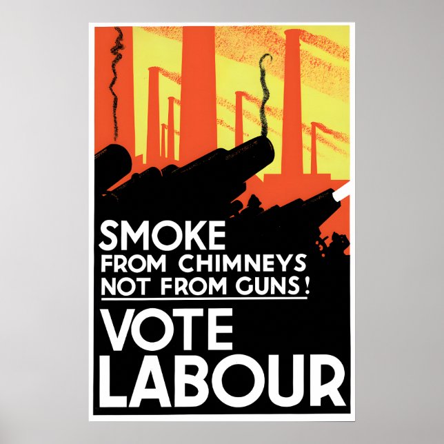 1920s Labour Party Election Poster British (Front)