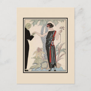 1920s Ladies Fashion: Hope, evening dress Postcard