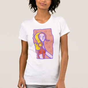 1920s Leo Woman in orange dress T-Shirt
