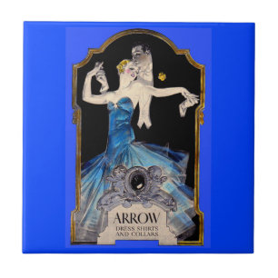 1920s Leyendecker Arrow shirt ad no. 1 Ceramic Tile