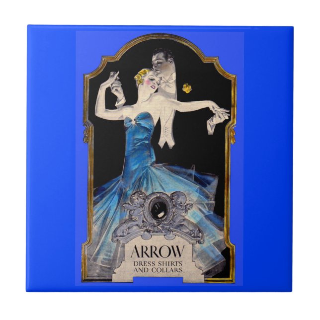 1920s Leyendecker Arrow shirt ad no. 1 Ceramic Tile (Front)