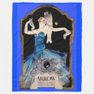 1920s Leyendecker Arrow shirt ad no. 1 Fleece Blanket