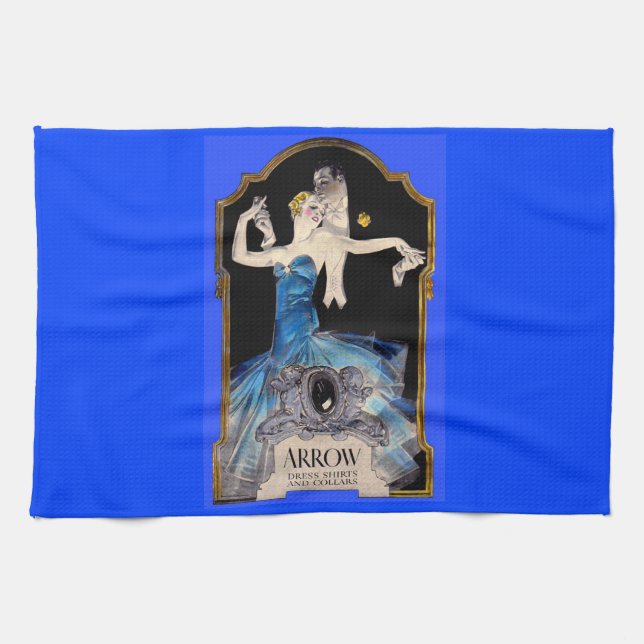 1920s Leyendecker Arrow shirt ad no. 1 Tea Towel (Horizontal)