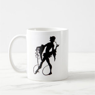 1920s magician silhouette coffee mug