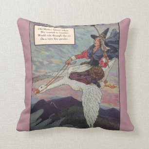 1920s Mother Goose riding her giant goose Cushion