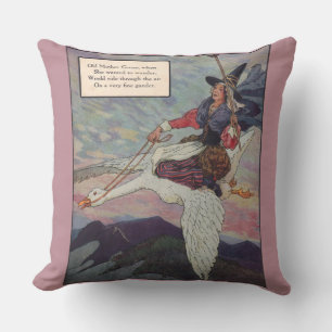 1920s Mother Goose riding her giant goose Cushion