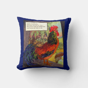 1920s Mother Goose - rooster Cushion
