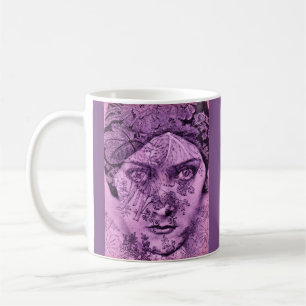 1920s movie star Gloria Swanson in lavender Coffee Mug