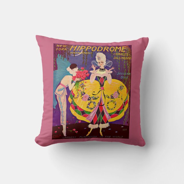 1920s New York Hippodrome program cover Cushion (Front)