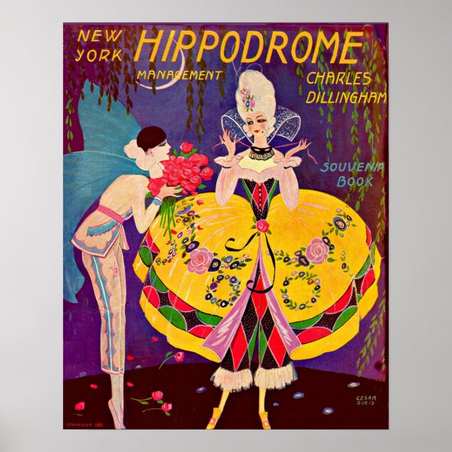 1920s New York Hippodrome program cover Poster (Front)