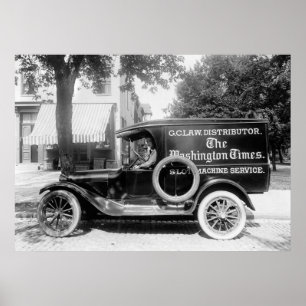 1920s Panel Truck Poster