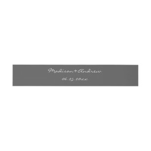 1920's Pearl Belly Band - grey Invitation Belly Band