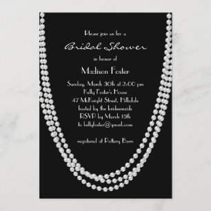 1920's Pearl Bridal Shower Invitation