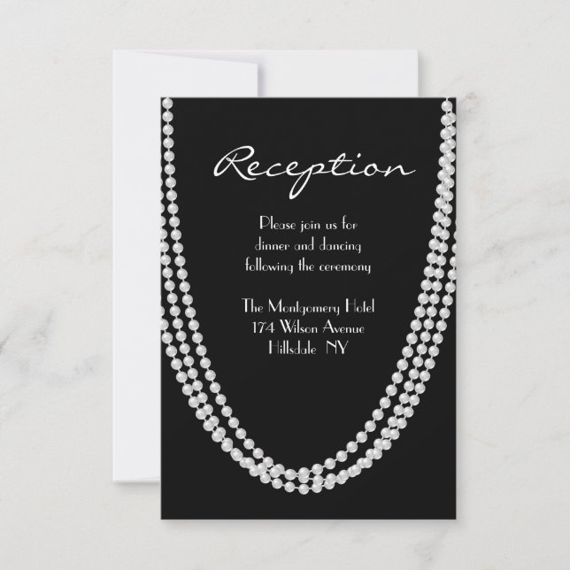 1920's Pearl Reception Card (Front)