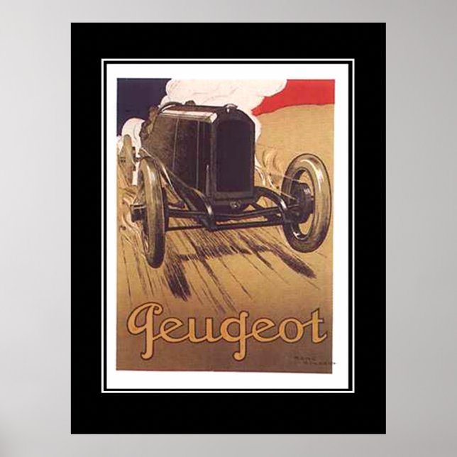 1920's Racing Car Vintage Poster (Front)