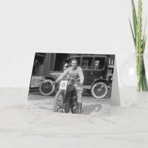 1920s Racing Motorcycle Card