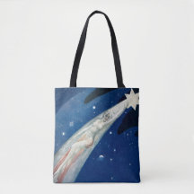 1920s shooting star tote bag