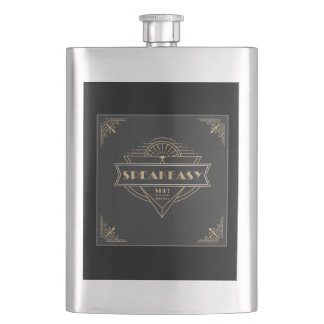1920s Speakeasy Art Deco Gatsby Flapper Hip Flask