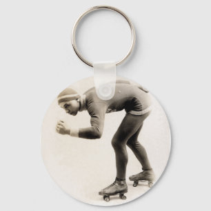 1920s Speed Skater no.2 Key Ring