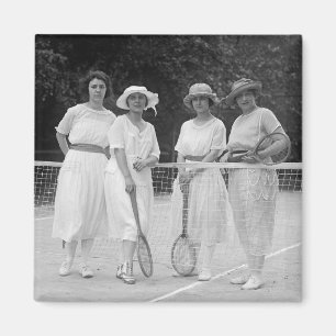 1920s Tennis Fashion Magnet