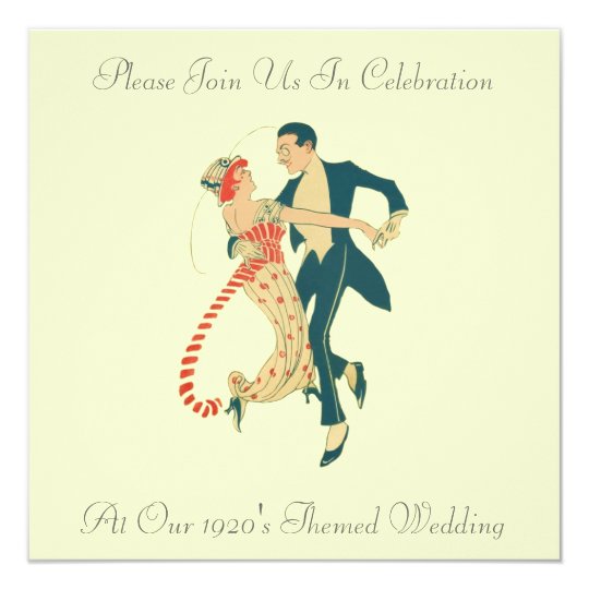 1920's Themed Wedding Invitations