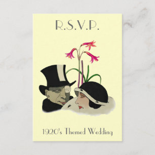 1920's Themed Wedding R.S.V.P. Cards