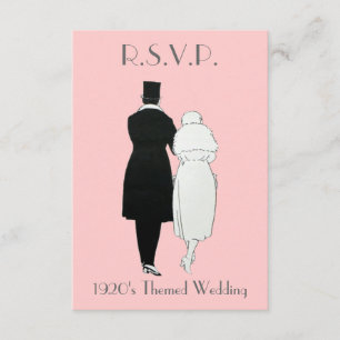 1920's Themed Wedding R.S.V.P. Cards