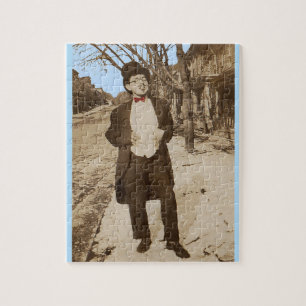 1920s vernacular photo classy young man jigsaw puzzle