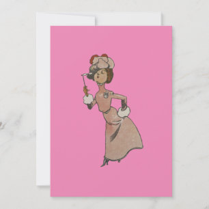 1920s Vintage Art Fancy Lady Greeting Card