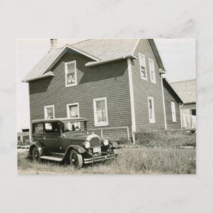 1920's Vintage Car Postcard