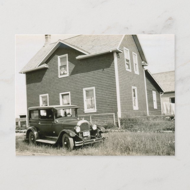 1920's Vintage Car Postcard (Front)
