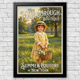 1920s Vintage Children’s Fashion Advertising  Poster