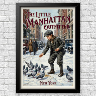 1920s Vintage Children’s Fashion Advertising  Poster