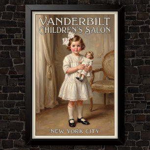 1920s Vintage Children’s Fashion Advertising  Poster