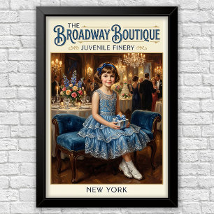 1920s Vintage Children’s Fashion Advertising  Poster