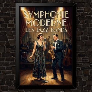 1920s Vintage Fashion Advertising Poster