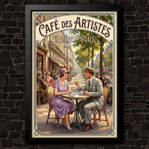 1920s Vintage Fashion Advertising Poster