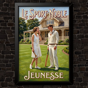 1920s Vintage Fashion Advertising Poster