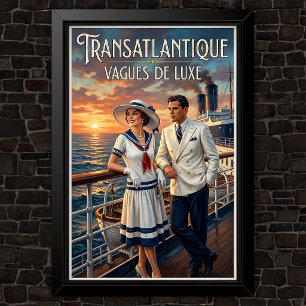 1920s Vintage Fashion Advertising Poster