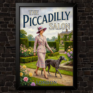 1920s Vintage Fashion Advertising Poster