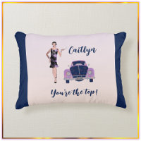 1920's Vintage Flapper and Antique Car Accent Pill