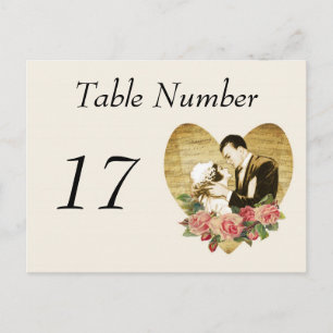 1920's Vintage Table Number Cards