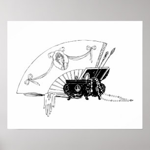 1920's Women's Accessories Ad Art Poster