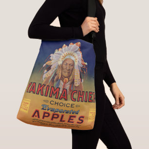1920s Yakima Chief Evaporated Apples label print Crossbody Bag